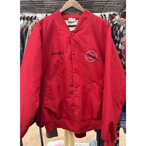 Vintage Harwell Custom Jacket XL Men's Red Lined Baseball Softball Made in USA